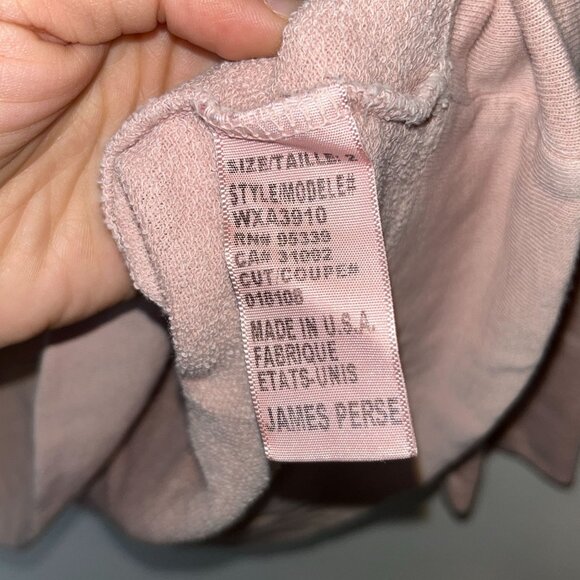 James Perse Womens Pink Long-Sleeve Supima Cotton Top Size M - Picture 5 of 10